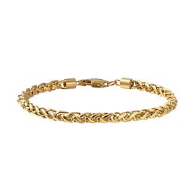 Van Heusen Men’s Stainless Steel Wheat Chain Bracelet
