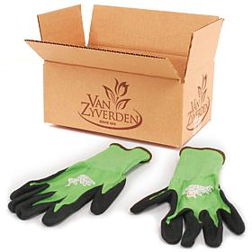 Van Zyverden VZ Logo Green Gardening Gloves - 3 Pairs