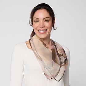 Vince Camuto Ink Bloom Bandana Scarf