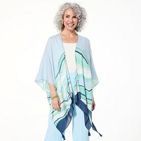 Vince Camuto Wave Stripe Flowy Topper