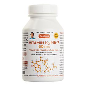 Vitamin K-2 MK-7 60 - 360 Capsules