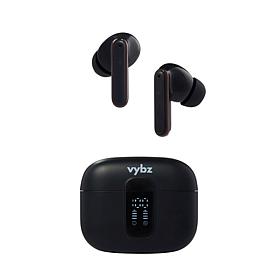 VYBZ Pro Wireless ANC Earbuds w/LED Display, Clear Case & Gift Box