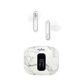 VYBZ Pro Wireless ANC Earbuds w/LED Display, Clear Case & Gift Box
