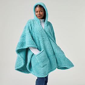 Warm & Cozy Sherpa Zip Angel Wrap