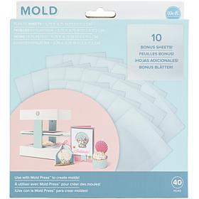 We R Makers Mold Press Plastic Sheets 40/Pkg, Clear