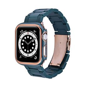 WFG Resin Band with Bumper Case for Apple Watch 44mm