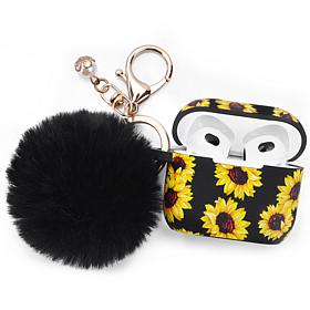 WFG Silicone Case with PomPom Keychain for Apple AirPod 3rd Gen