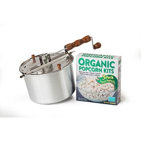 Whirley Pop Original with Organic Popping Kit 3-Pack