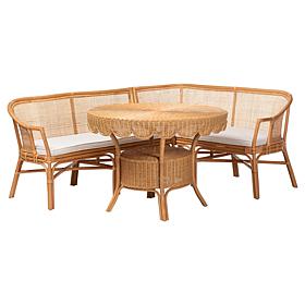 Wholesale Interiors bali and pari Ceona Rattan Dining Nook Set