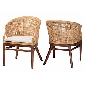 Wholesale Interiors bali and pari Lumajang Bohemian Rattan Chair Set