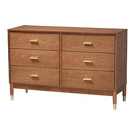 Wholesale Interiors Baxton Studio Mandolin Walnut Dresser