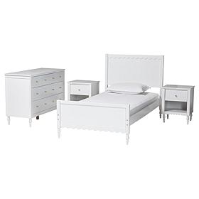 Wholesale Interiors Baxton Studio Roni White Full Bedroom Set