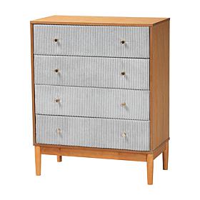Wholesale Interiors Baxton Studio Taylin Gray Drawer Chest