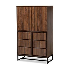 Wholesale Interiors Neil Wood and Metal Multipurpose Storage Cabinet