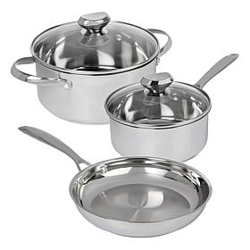 Wolfgang Puck 5-piece Stainless Steel Cookware Set