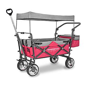 Wonderfold Wagon Push and Pull Outdoor Folding Wagon with Canopy