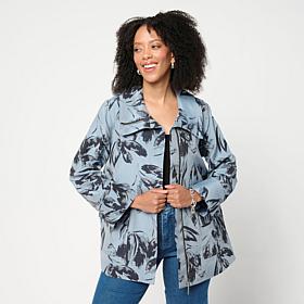 WynneCollection Floral Jacquard Blazer