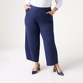 WynneCollection Knit Barrel Leg Pant