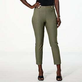 WynneCollection Polished FlatterFIT Slim Leg Cropped Pant