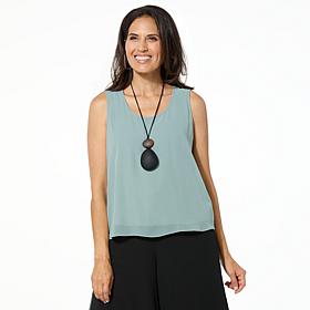 WynneLayers Chiffon Double-Layer Tank Top 
