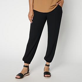 WynneLayers Chiffon Overlay Knit Jogger