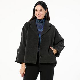 WynneLayers Dolman Sleeve Melton Jacket