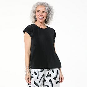 WynneLayers Drop Shoulder Plisse Tank Top