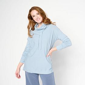 WynneLayers Kiss of Cashmere Drawstring Cowl Neck Sweater