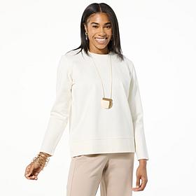 WynneLayers Long-Sleeve Ponte Top
