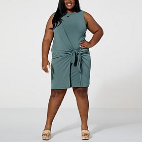 WynneLayers Matte Jersey Sleeveless Wrap Dress