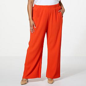 WynneLayers Pleated Knit Pull-On Pant