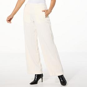 WynneLayers Plush Ottoman Knit Straight Leg Pant