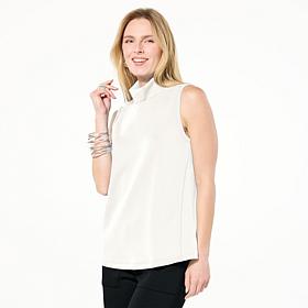 WynneLayers Smooth Operator Knit Mock-Neck Sleeveless Top
