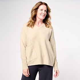 WynneLayers V-Neck Boxy Sweater with Pocket