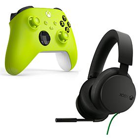 Xbox Series X/S Controller in Black with Headset