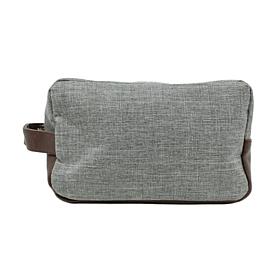 Youzey Men's Faux Leather Trim Dopp Kit