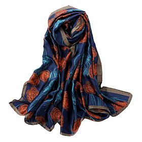 Youzey The Roses Faux Silk Scarf