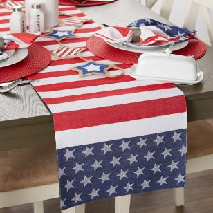 American flag table runner