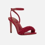 Red strappy stiletto