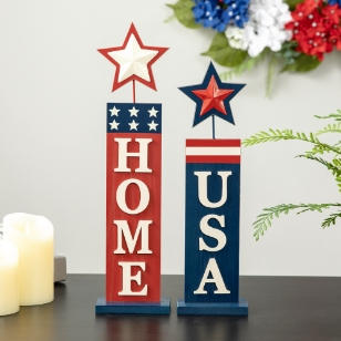 Patriotic Table Signs