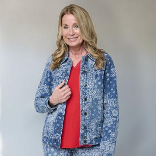 Printed Denim Jacket